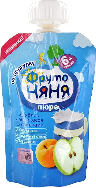 Խյուս խնձորի և ծիրանի «Фруто Няня» 90գ