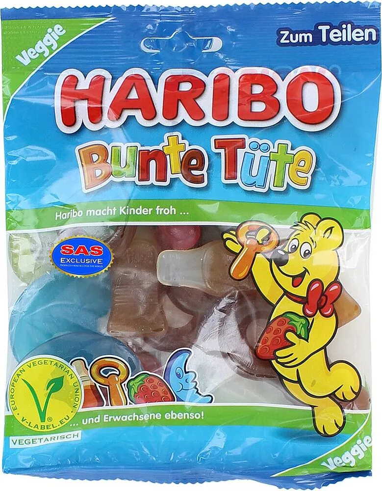 Դոնդողե կոնֆետներ «Haribo Bunte Tute» 175գ