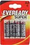 Էլեկտրական մարտկոց «Eveready Super Heavy Duty AA» 4հատ