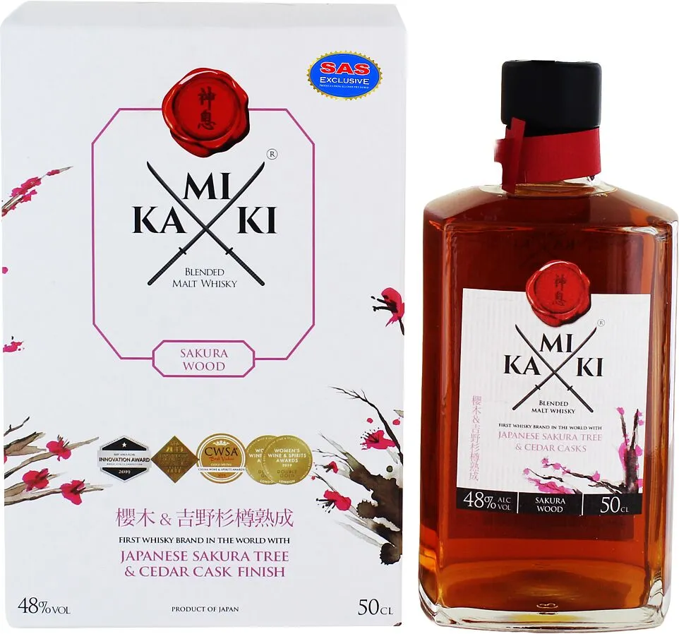 Վիսկի «Kamiki Sakura Wood» 0.7լ
