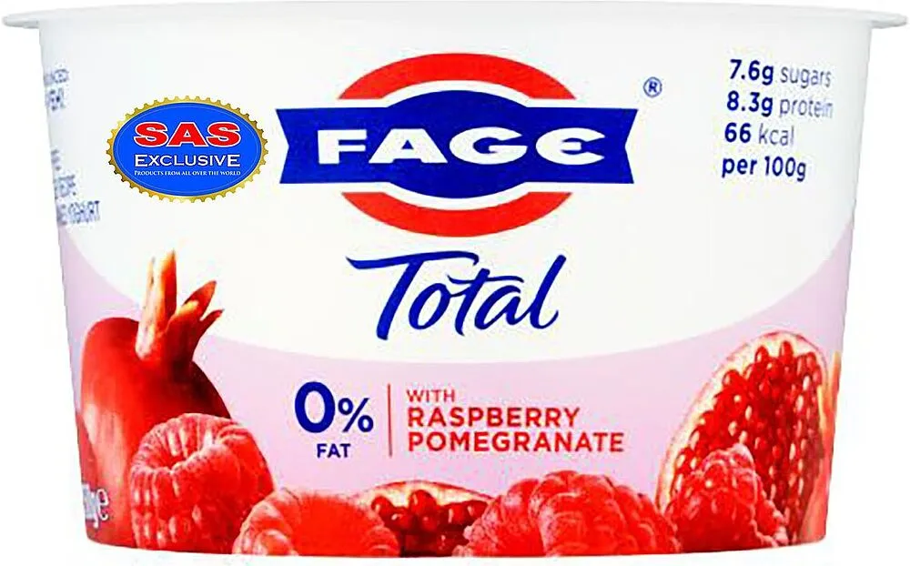 Յոգուրտ ազնվամորիով և նռով «Fage Total» 150գ, յուղայնությունը՝ 0%