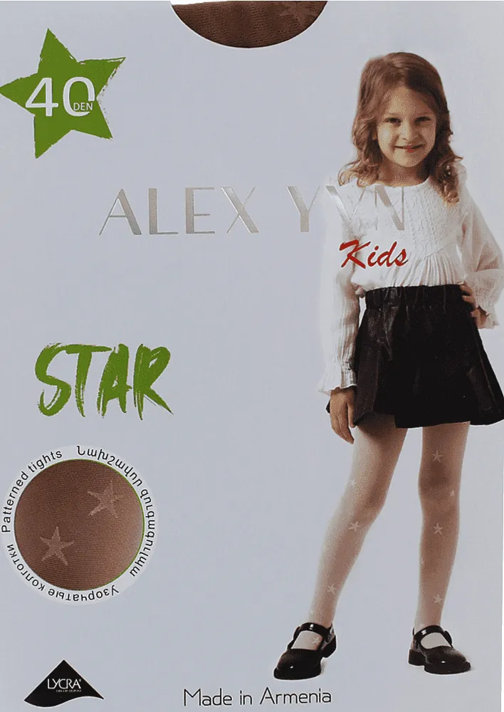 Զուգագուլպա մարմնագույն մանկական «Alex YVN Star 40 Den»