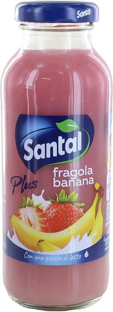 Հյութ ելակի և բանանի «Santal Plus» 250մլ