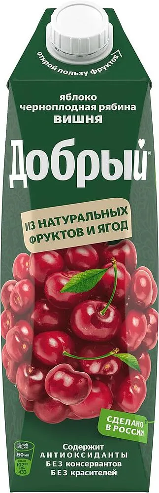 Նեկտար խնձորի, բալի և արոսենու «Добрый» 1լ