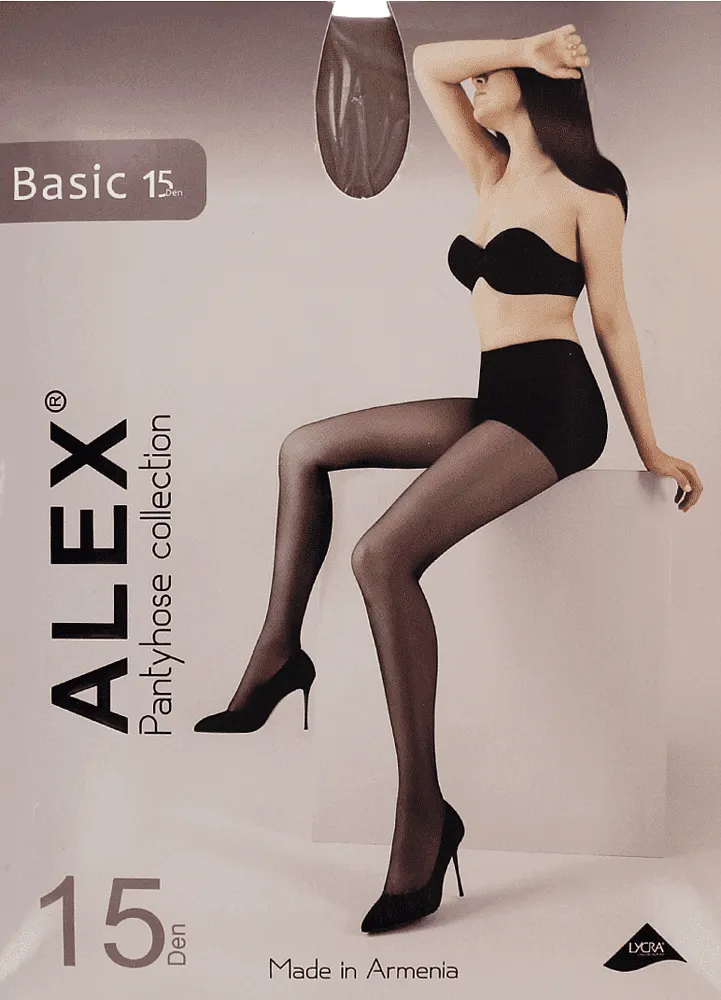 Զուգագուլպա մարմնագույն «Alex Basic 15 Den N4»