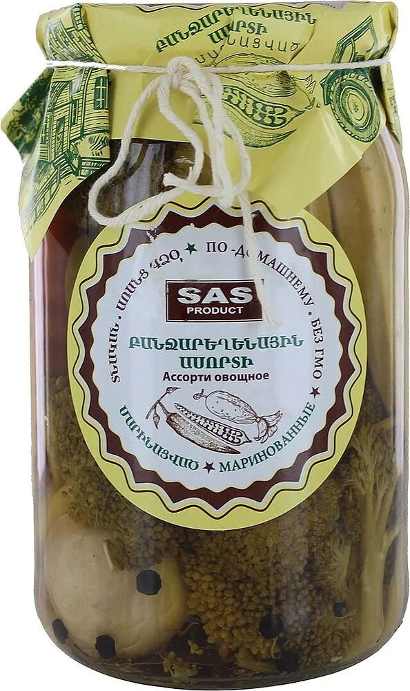 Բանջարեղենային ասորտի մարինացված «SAS Product» 950գ