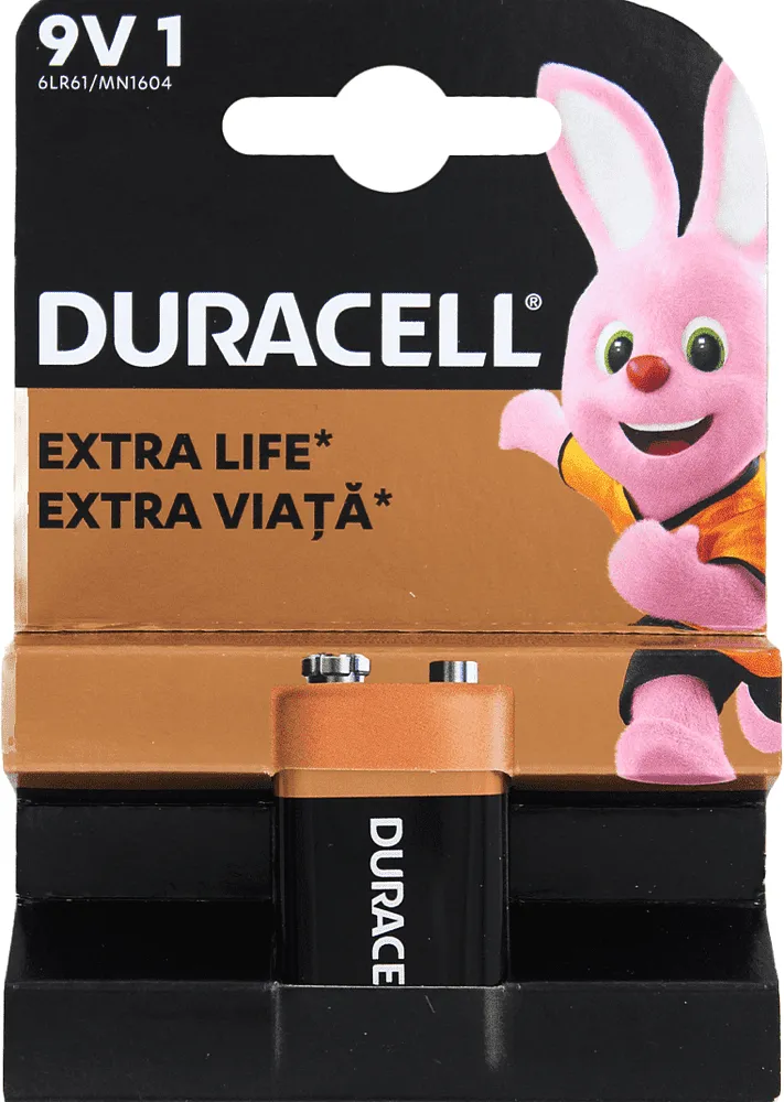 Էլեկտրական մարտկոց «Duracell 9V» 1 հատ