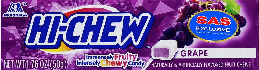 Մաստակ-կոնֆետ խաղողի «Morinaga Hi Chew» 50գ