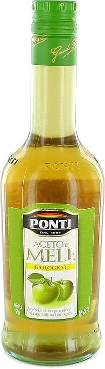 Քացախ խնձորի «Ponti Biologico» 0.5լ 6%