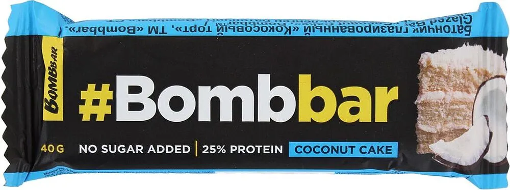 Բատոն սպիտակուցային «Bombbar Coconut Cake» 40գ