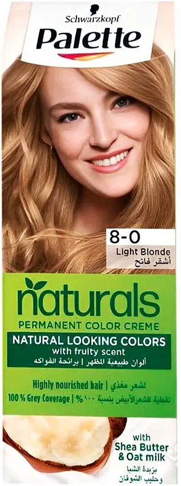 Մազի ներկ «Palette Naturals N8-0»