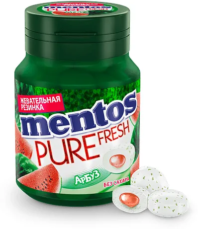 Մաստակ ձմերուկի «Mentos Pure Fresh» 54գ 