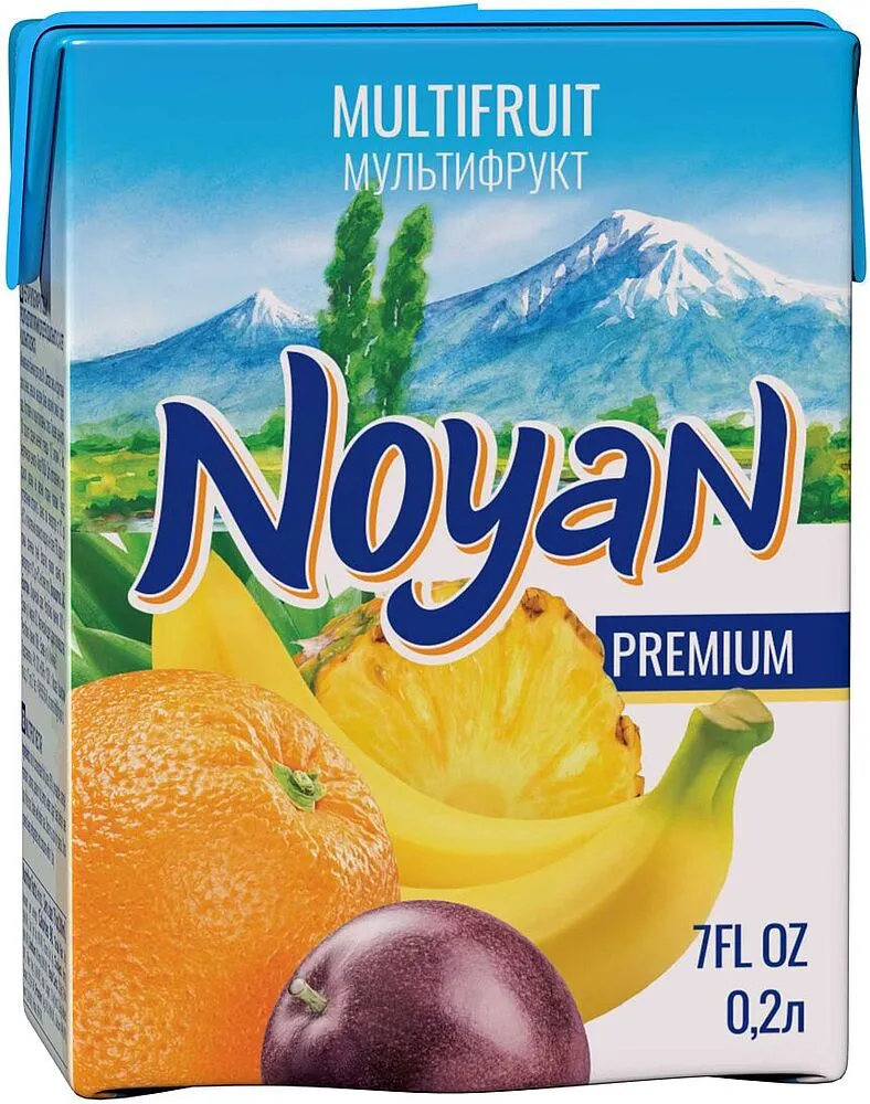 Հյութ բազմամրգային «Նոյան Պրեմիում» 200մլ