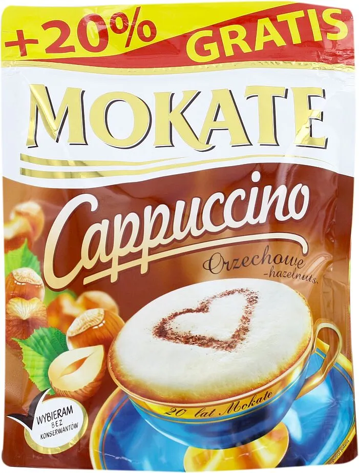 Կապուչինո լուծվող «Mokate» 110գ Պնդուկ