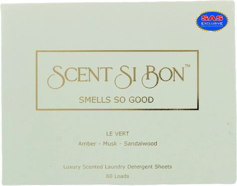 Լվացքի փոշու թերթիկներ «Scent Si Bon Le Vert» 60հատ
