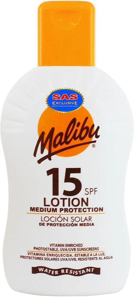 Արևապաշտպան լոսյոն «Malibu 15 SPF» 200մլ