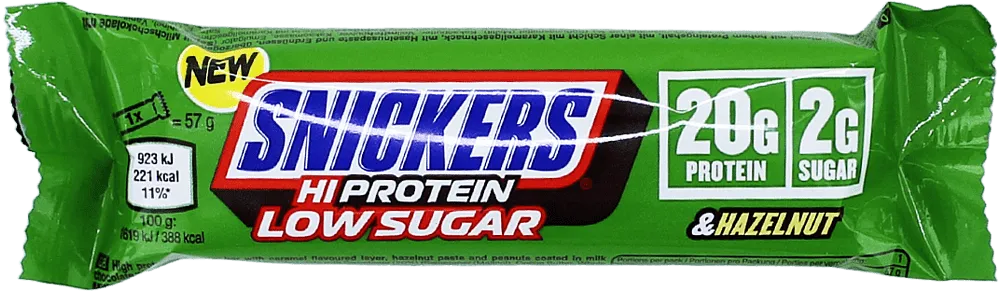 Շոկոլադե բատոն «Snickers Hi Protein Low Sugar Hazelnut» 57գ