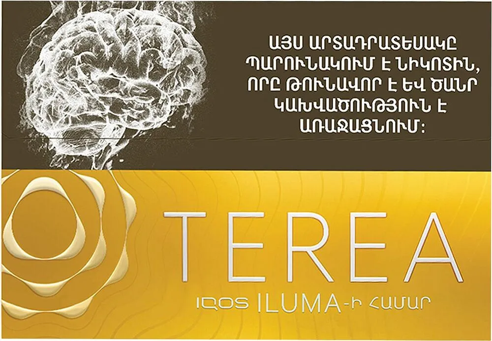 Տաքացվող ծխախոտի գլանակներ «TEREA YELLOW»