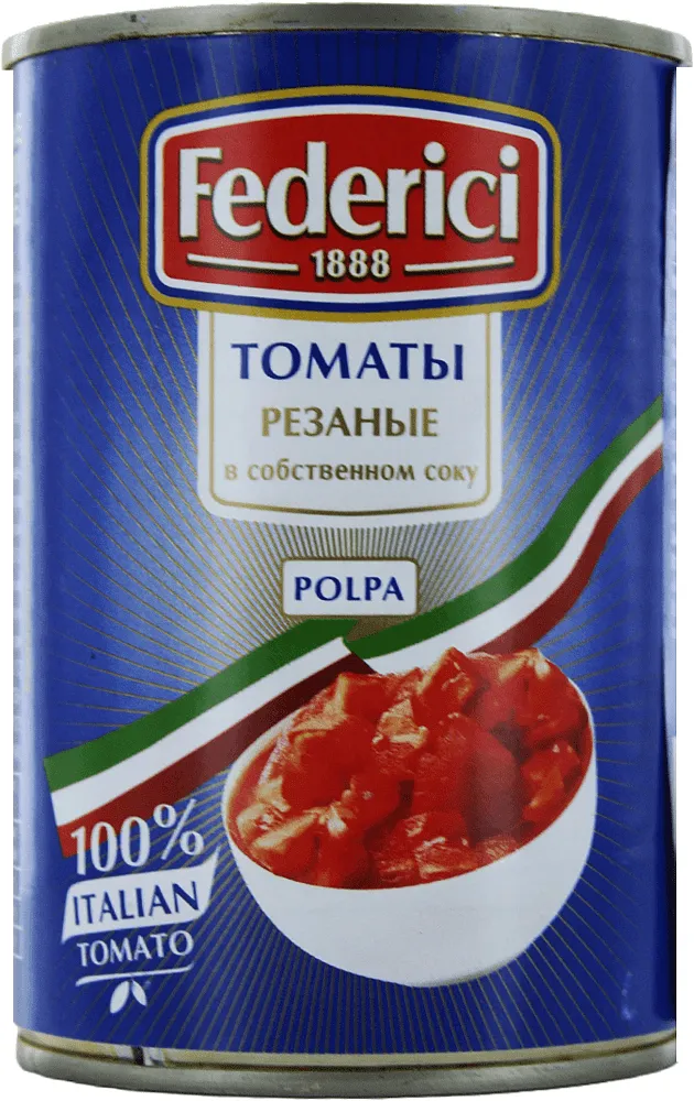 Լոլիկ սեփական հյութի մեջ «Federici» 400գ