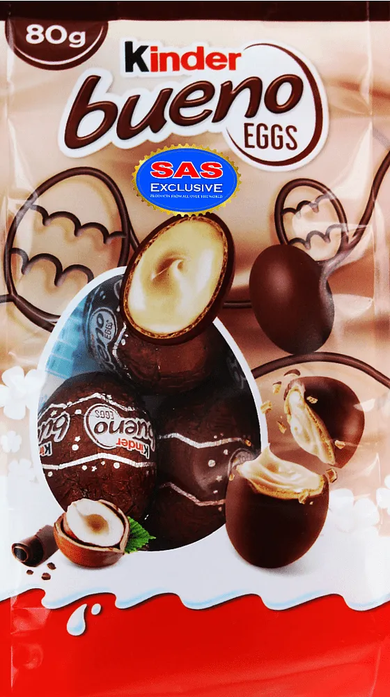 Շոկոլադե կոնֆետներ «Kinder Bueno Eggs» 80գ
