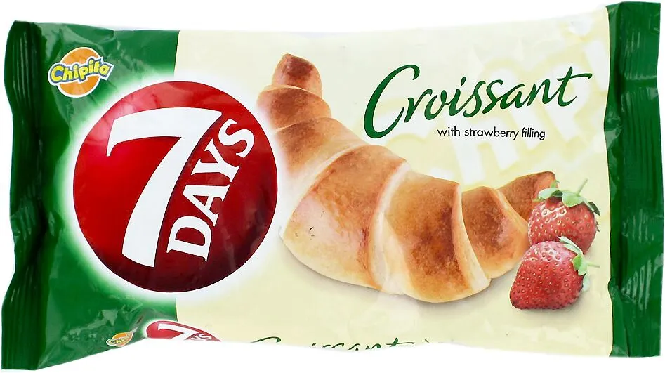 Կրուասան ելակի միջուկով «7days» 65գ