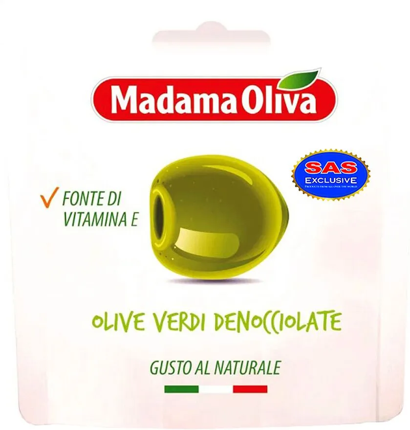Ձիթապտուղ կանաչ առանց կորիզ «Madama Oliva» 30գ