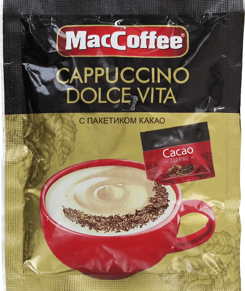 Սուրճ լուծվող «Mac Coffee Cappuccino Dolce Vitao» 24գ
