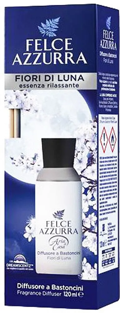 Օդը թարմացնող միջոց և ռաթթան փայտիկներ «Felce Azzurra» 120մլ