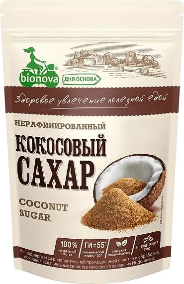 Շաքարավազ կոկոսի «Bionova» 200գ