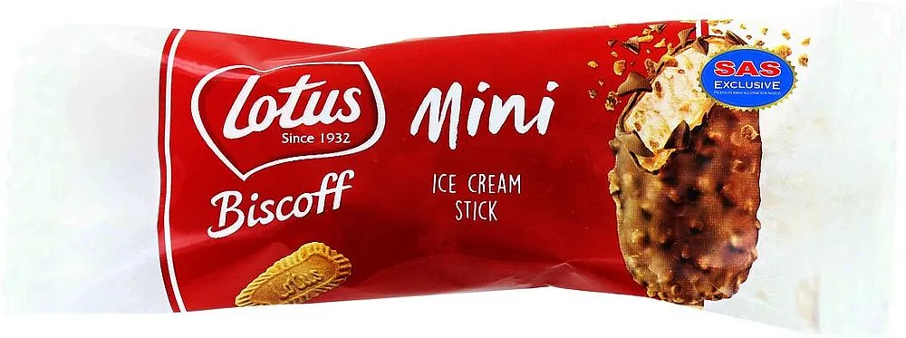 Պաղպաղակ կարամելային «Lotus Biscoff Mini» 60մլ