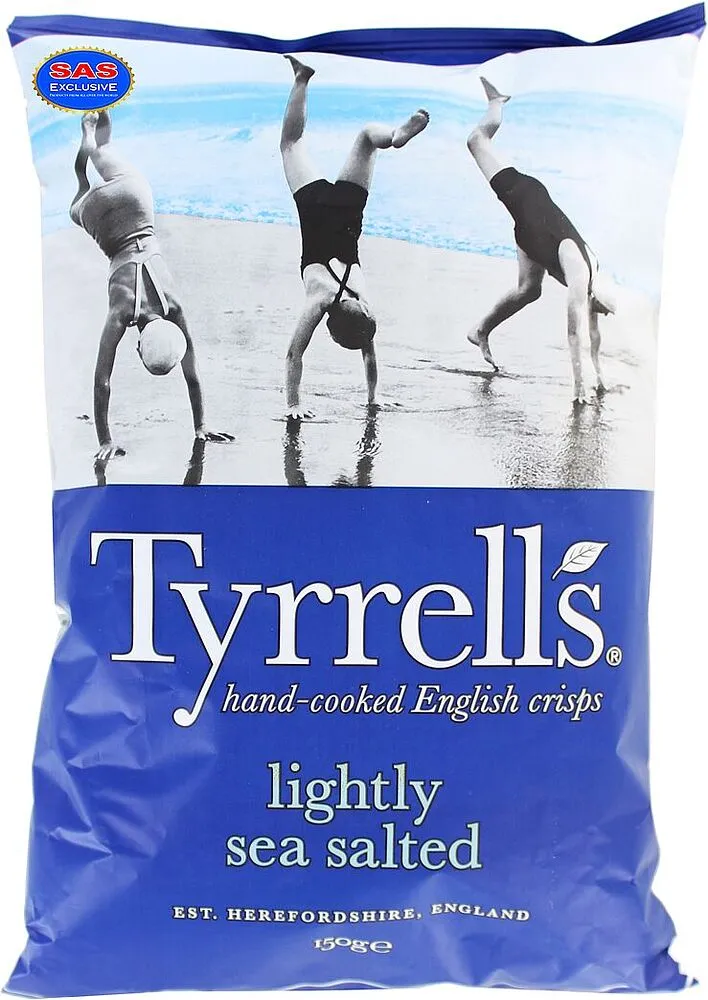 Չիպս աղի «Tyrrells» 150գ