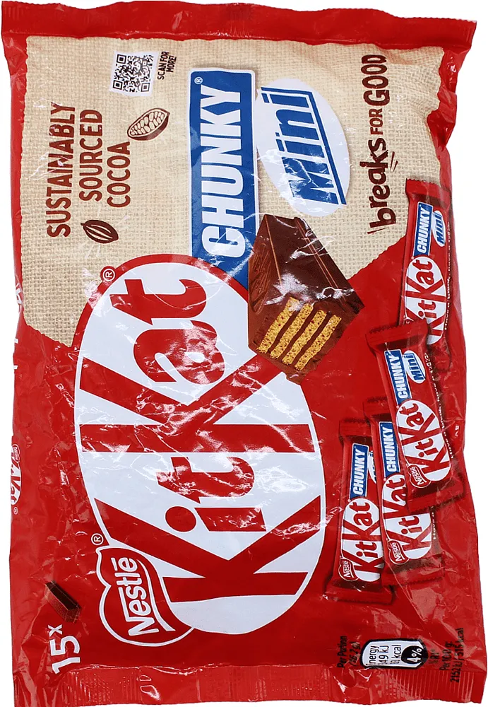 Շոկոլադե կոնֆետներ «Kit Kat Chunky Mini» 250գ