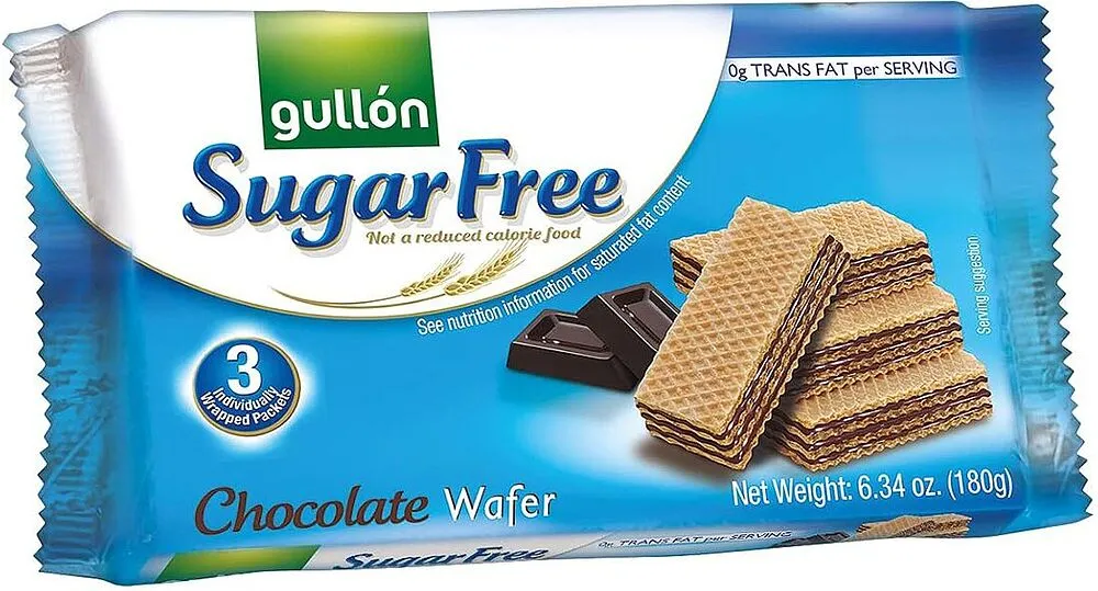 Վաֆլի՝ շոկոլադե միջուկով «Gullón Diet Nature» 180գ