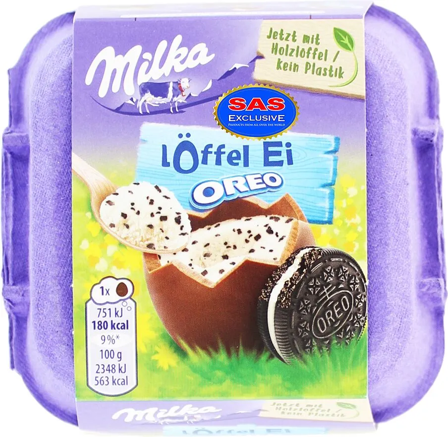 Շոկոլադե ձվիկներ «Milka & Oreo» 128գ