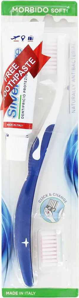 Ատամի խոզանակ և ատամի մածուկ «Silver Care Soft»
