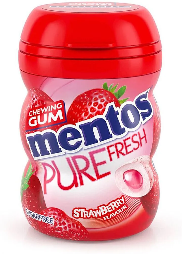 Մաստակ ելակի «Mentos Pure Fresh» 18գ