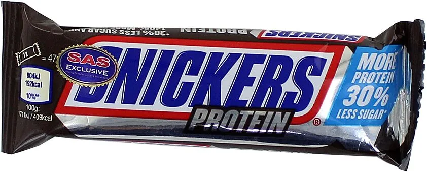 Սպիտակուցային բատոն «Snickers Protein» 47գ