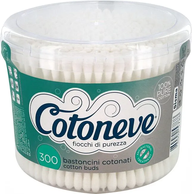 Փայտիկներ բամբակյա «Cotoneve Sisma» 300 հատ