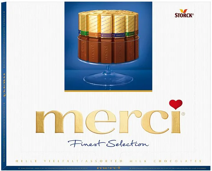 Շոկոլադե կոնֆետների հավաքածու «Merci» 250գ