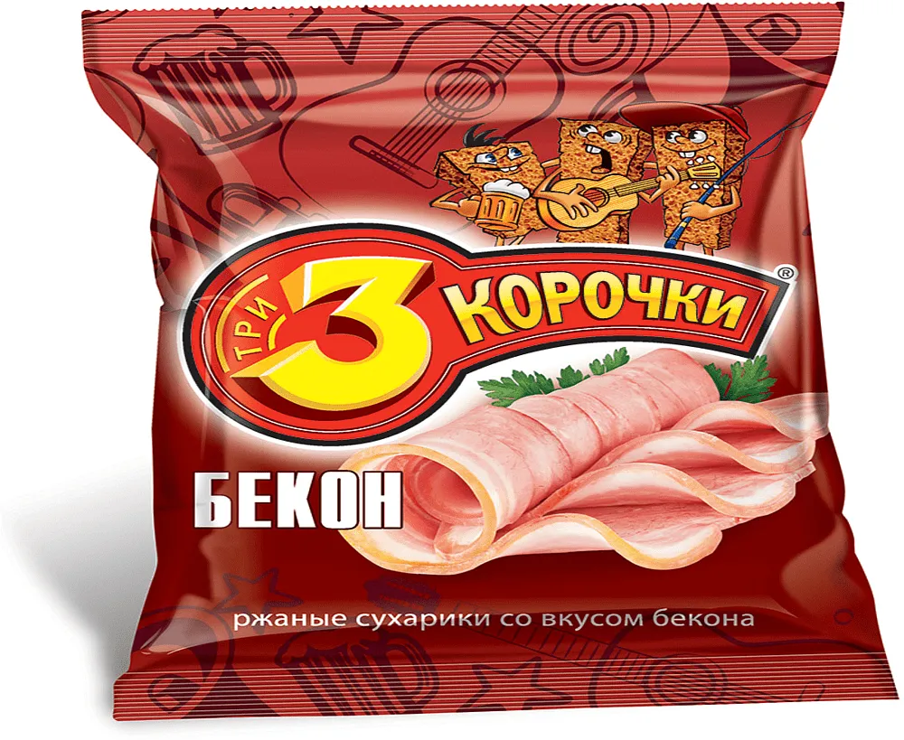 Չորահաց խոզապուխտի «3 Корочки» 40գ