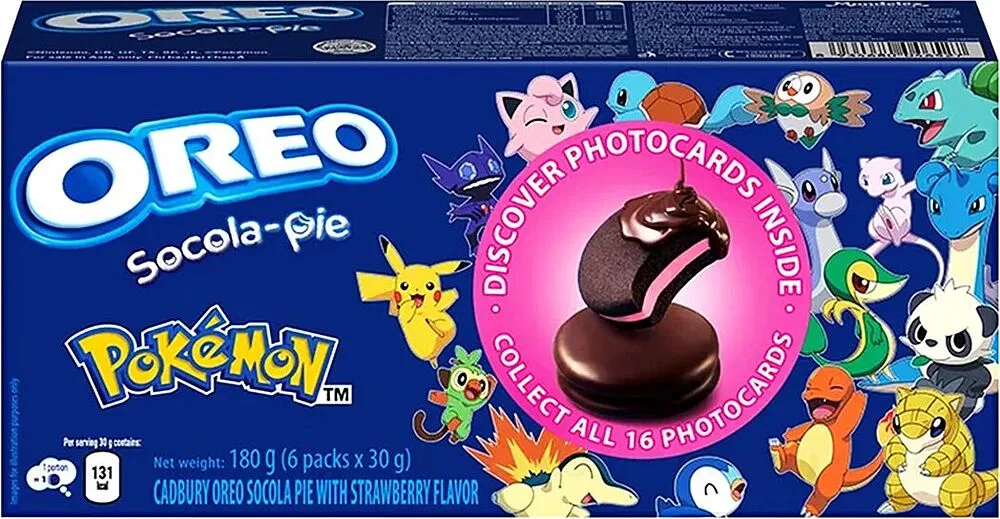 Թխվածքաբլիթ բիսկվիթային «Oreo Socola-Pie» 180գ