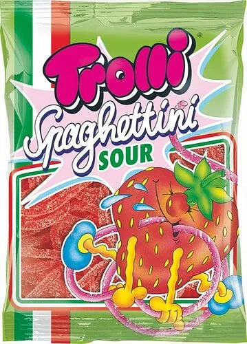 Դոնդողե կոնֆետներ «Trolli Spaghettini Sour» 100գ