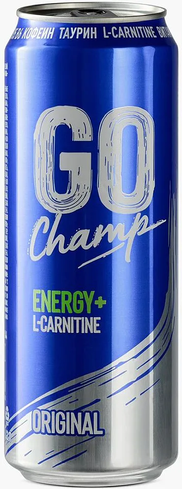 Էներգետիկ գազավորված ըմպելիք «Go Champ» 0,43լ
