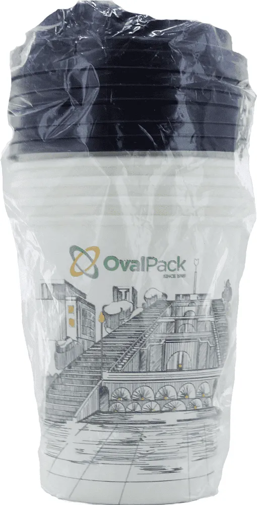 Բաժակներ թղթե մեկանգամյա օգտագործման «Oval Pack» 6 հատ
