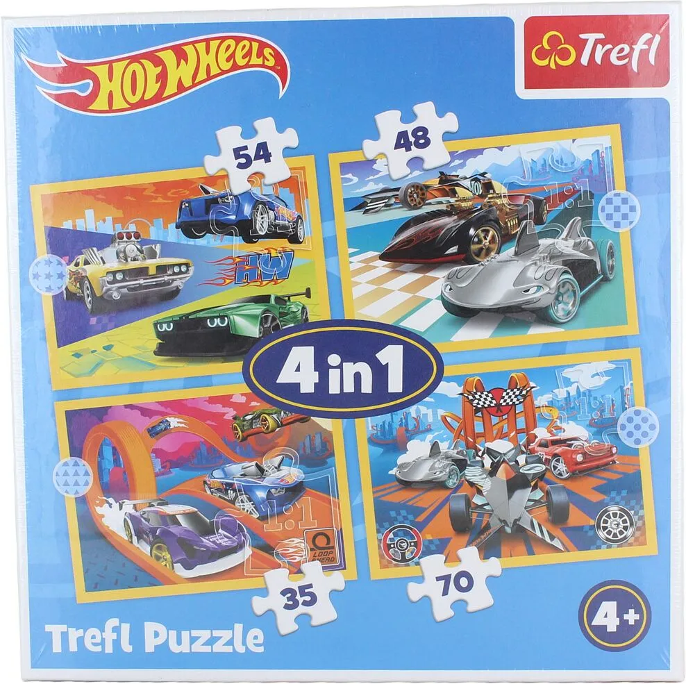 Գլուխկոտրուկ-փազլ «Trefl Hot Wheels»