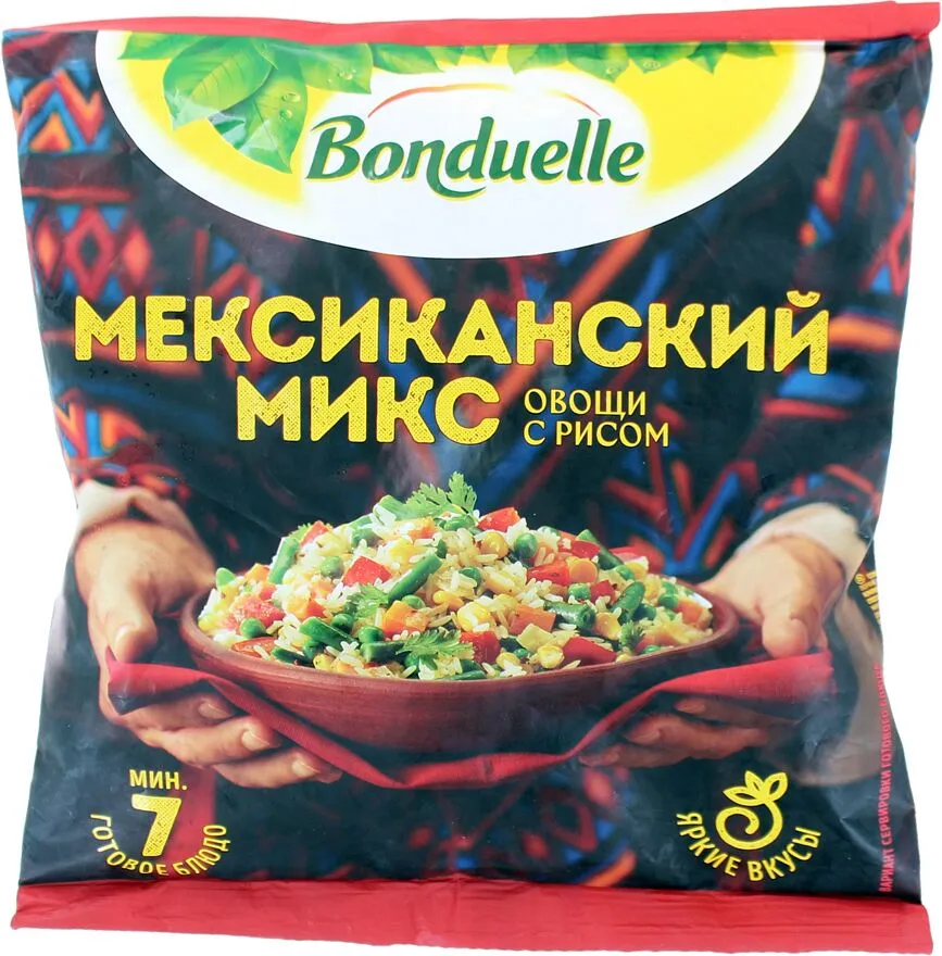 Բանջարեղեն բրնձով սառեցված «Bonduelle Мексиканский Микс» 400գ