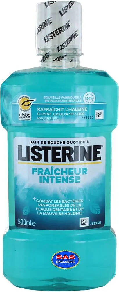 Բերանի խոռոչի ողողման հեղուկ «Listerine Fraicheur Intense» 500մլ