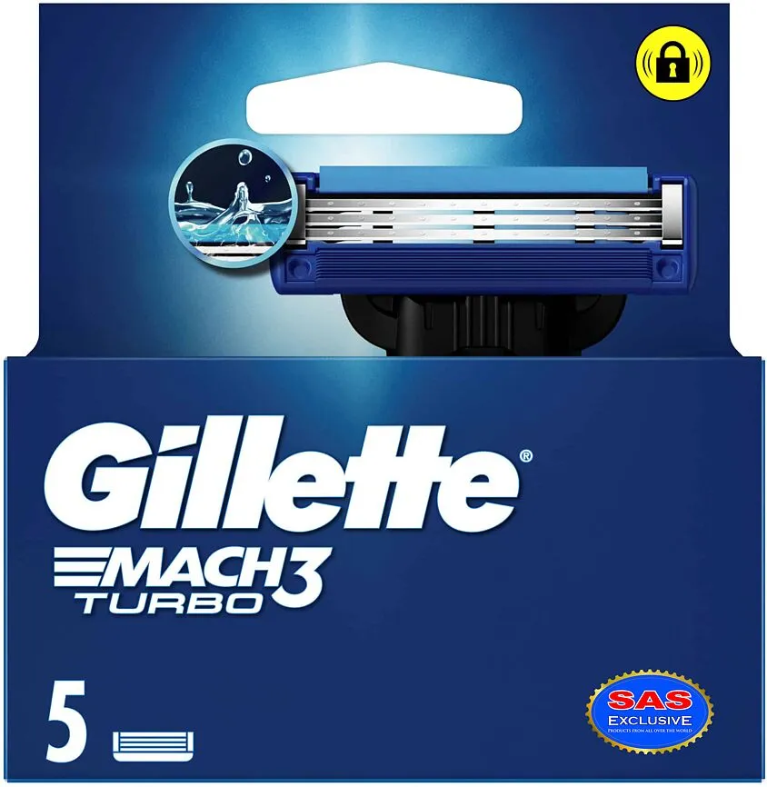 Սափրող սարքի գլխիկներ «Gillette Mach 3 Turbo» 5 հատ