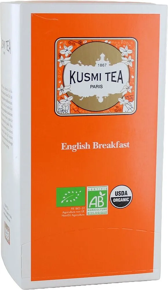 Թեյ սև «Kusmi English Breakfast Organic» 25*2գ