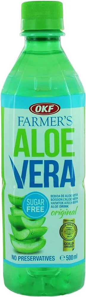 Ըմպելիք ալոե վերայի կտորներով «OKF Farmer's Aloe Vera» 500մլ 
